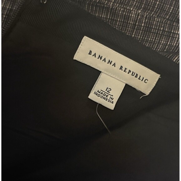 Banana Republic Linen Blend Tweed Pencil Skirt Size 12 Gray Lined Career Office - Picture 5 of 7